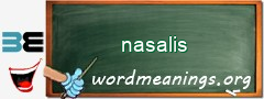 WordMeaning blackboard for nasalis